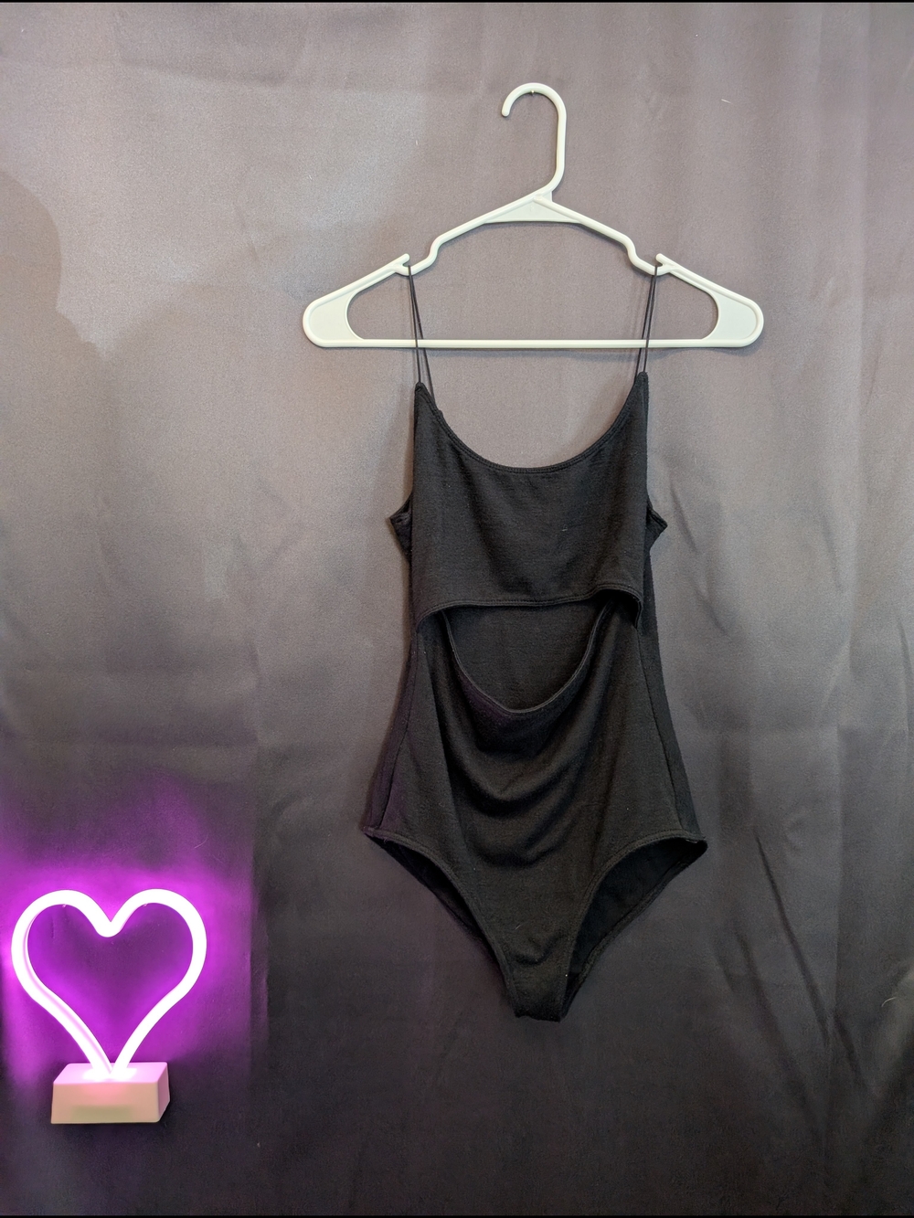 Wilfred Black Ribbed Bodysuit Open Stomach Sexy Bodycon Minimalist